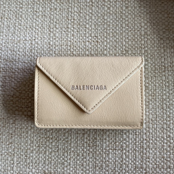 New Authentic Balenciaga Mini Papier Card Case Trifold Wallet - Picture 2 of 6